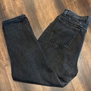 Lee Vintage Dark Denim Straight Leg High-Rise Denim Jeans